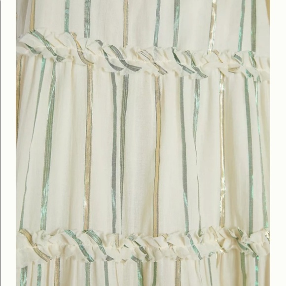 NWT Anthropologie Safa Tiered Shimmer MIDI Dress - Picture 5 of 16